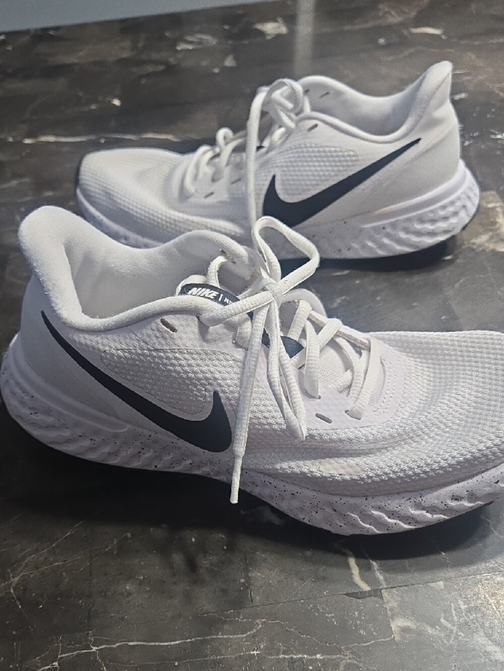 Nike White Women's Athletic Mesh Lace-Up Sneakers - Picture 2 of 10